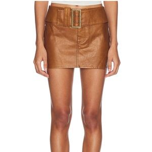 Lioness Tan Uma Mini Skirt NWT